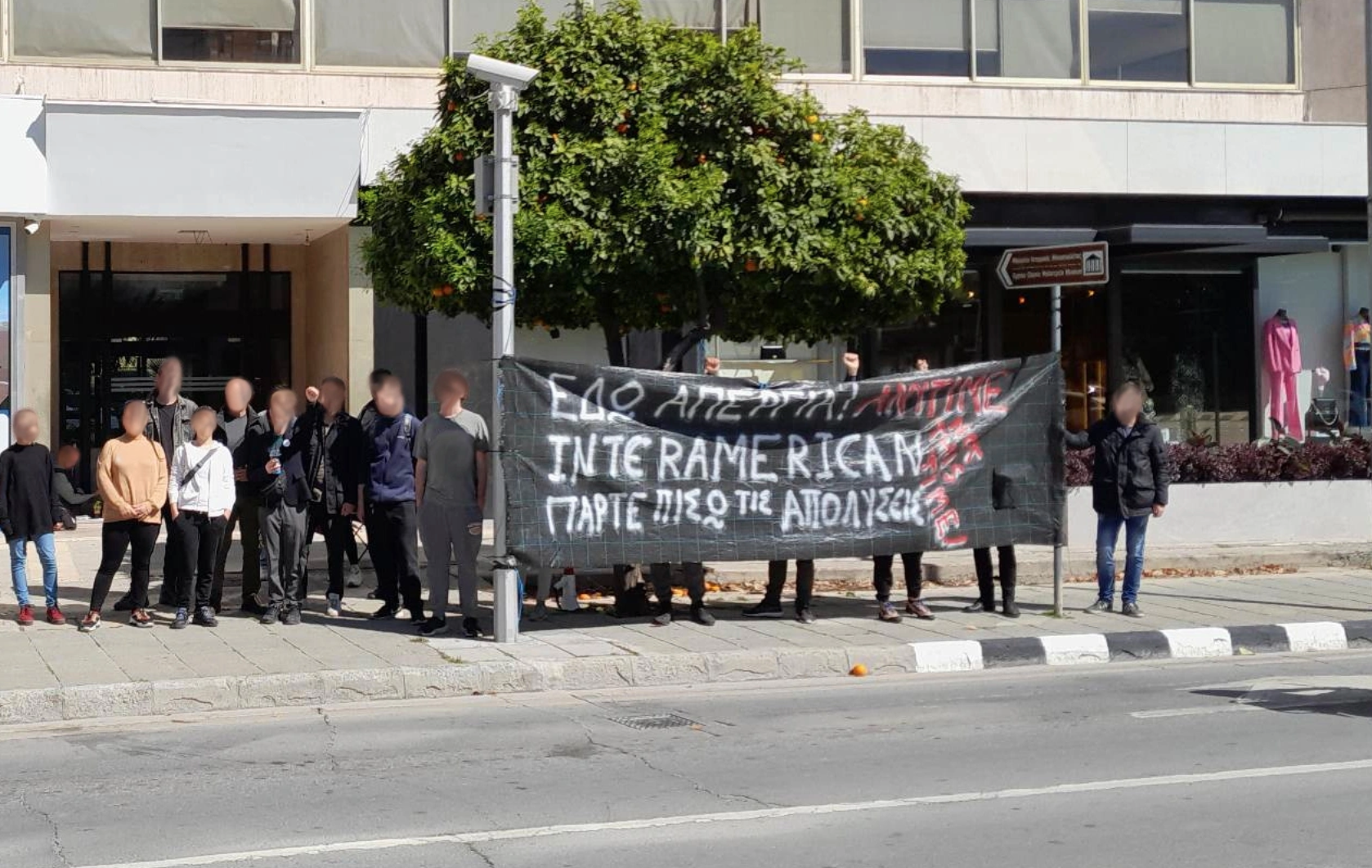 IWW Cypern demonstrerar